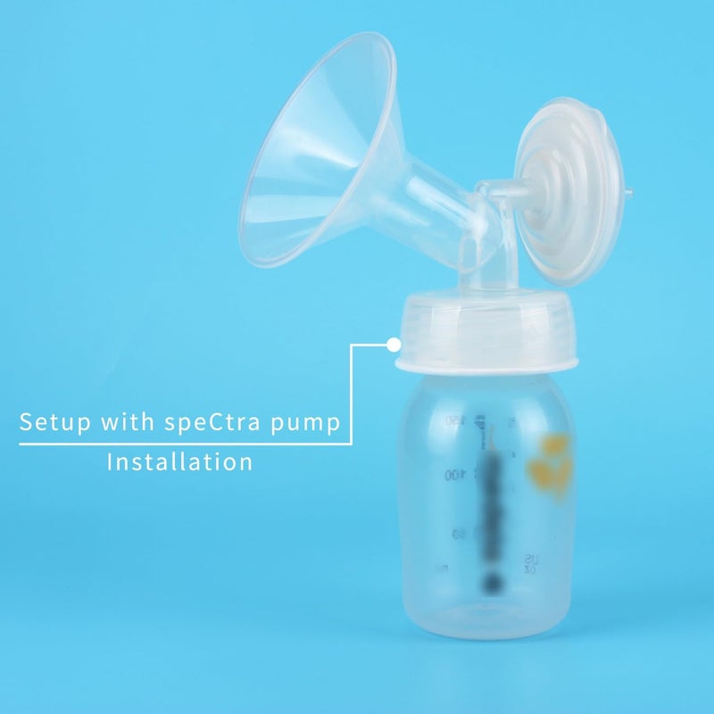 MOOMentaneous Bottle Converter Thread Changer Compatible with Spectra S1 S2 Pumps Dr. Brown Narrow Neck Medela Bottles Not Original Spectra Pump Parts Use as Adapter - Image 3